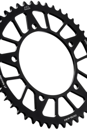 JT SPROCKETS - REAR RACELITE ALU 46T BLACK, 520 - Sprockets - Aluminium Gratis Retour